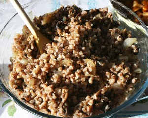 อาหารรัสเซีย Buckwheat Porridge with Mushrooms
